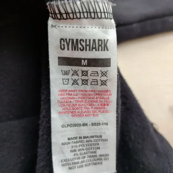 Gymshark Hoodie‎ Pullover Womens Medium Black Workout Gym Activewear Athleisure - Picture 4 of 10